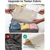 image:imageBAGSMART 6 Set Packing Cubes for Travel with Budget Airline Neck Pillow  Travel essentials Premium Taslan luggage organizers for all suitcases Ultimate budget airline hack 100 Personal item safeDawn Blue