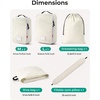 image:imageBAGSMART 6 Set Packing Cubes for Travel with Budget Airline Neck Pillow  Travel essentials Premium Taslan luggage organizers for all suitcases Ultimate budget airline hack 100 Personal item safeCharcoal Grey
