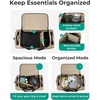 image:imageBAGSMART 83L Foldable Travel Bag Large Duffle Bag for Travel Weekender Duffel Luggage Bag for Sport College Camping Water Resistant BrownBlack