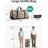 image:imageBAGSMART 83L Foldable Travel Bag Large Duffle Bag for Travel Weekender Duffel Luggage Bag for Sport College Camping Water Resistant BrownOlive green