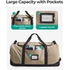 image:imageBAGSMART 83L Foldable Travel Bag Large Duffle Bag for Travel Weekender Duffel Luggage Bag for Sport College Camping Water Resistant BrownOlive green