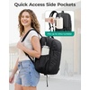 image:imageBAGSMART Backpack for Women Travel Backpack with Large Side Pocket 156 Inch Work College Backpack Purse Waterproof Business Teacher Laptop Bag Camel173 Ingreen