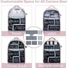 image:imageBAGSMART Camera Backpack DSLR SLR Camera Bag Backpack Fits 156 Inch LaptopAntiTheft Waterproof Camera Case for PhotographersMen Womenwith Rain CoverTripod HolderBlackPink