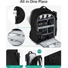 image:imageBAGSMART Camera Backpack DSLR SLR Camera Bag Backpack Fits 156 Inch LaptopAntiTheft Waterproof Camera Case for PhotographersMen Womenwith Rain CoverTripod HolderBlackBlack