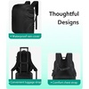 image:imageBAGSMART Camera Backpack DSLR SLR Camera Bag Backpack Fits 156 Inch LaptopAntiTheft Waterproof Camera Case for PhotographersMen Womenwith Rain CoverTripod HolderBlackBlack