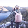 image:imageBAGSMART Camera Backpack DSLR SLR Camera Bag Backpack Fits 156 Inch LaptopAntiTheft Waterproof Camera Case for PhotographersMen Womenwith Rain CoverTripod HolderBlackPink