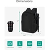 image:imageBAGSMART Camera Backpack DSLR SLR Camera Bag Backpack Fits 156 Inch LaptopAntiTheft Waterproof Camera Case for PhotographersMen Womenwith Rain CoverTripod HolderBlackBlack