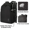 image:imageBAGSMART Camera Backpack DSLR SLR Camera Bag Backpack Fits 156 Inch LaptopAntiTheft Waterproof Camera Case for PhotographersMen Womenwith Rain CoverTripod HolderBlackBlack