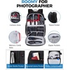 image:imageBAGSMART Camera Bag for DSLR Waterproof Camera Backpacks for Photographers Camera Case with Laptop Compartment156 BlackBlack