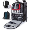 image:imageBAGSMART Camera Bag for DSLR Waterproof Camera Backpacks for Photographers Camera Case with Laptop Compartment156 BlackBlack