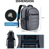 image:imageBAGSMART Camera Bag for DSLR Waterproof Camera Backpacks for Photographers Camera Case with Laptop Compartment156 BlackGrey