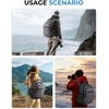 image:imageBAGSMART Camera Bag for DSLR Waterproof Camera Backpacks for Photographers Camera Case with Laptop Compartment156 BlackGrey