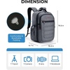 image:imageBAGSMART Camera Bag for DSLR Waterproof Camera Backpacks for Photographers Camera Case with Laptop Compartment156 BlackGrey