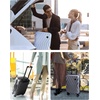 image:imageBAGSMART Carry On Luggage 22x14x9 Airline Approved PC Hardside Suitcase 20 Inch Carryon with Spinner Wheels Travel Luggage Lightweight Rolling Suitcases for Men Women Purple01 Lilac Purple