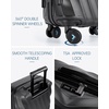 image:imageBAGSMART Carry On Luggage 22x14x9 Airline Approved PC Hardside Suitcase 20 Inch Carryon with Spinner Wheels Travel Luggage Lightweight Rolling Suitcases for Men Women Purple02 Black