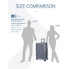 image:imageBAGSMART Carry On Luggage 22x14x9 Airline Approved PC Hardside Suitcase 20 Inch Carryon with Spinner Wheels Travel Luggage Lightweight Rolling Suitcases for Men Women Purple04 Charcoal Grey