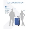 image:imageBAGSMART Carry On Luggage 22x14x9 Airline Approved PC Hardside Suitcase 20 Inch Carryon with Spinner Wheels Travel Luggage Lightweight Rolling Suitcases for Men Women Purple03 Navy Blue