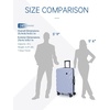 image:imageBAGSMART Carry On Luggage 22x14x9 Airline Approved PC Hardside Suitcase 20 Inch Carryon with Spinner Wheels Travel Luggage Lightweight Rolling Suitcases for Men Women Purple01 Lilac Purple