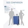 image:imageBAGSMART Carry On Luggage 22x14x9 Airline Approved PC Hardside Suitcase 20 Inch Carryon with Spinner Wheels Travel Luggage Lightweight Rolling Suitcases for Men Women Purple03 Navy Blue