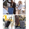 image:imageBAGSMART Carry On Luggage 22x14x9 Airline Approved PC Hardside Suitcase 20 Inch Carryon with Spinner Wheels Travel Luggage Lightweight Rolling Suitcases for Men Women Purple02 Black