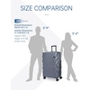 image:imageBAGSMART Carry On Luggage 22x14x9 Airline Approved PC Hardside Suitcase 20 Inch Carryon with Spinner Wheels Travel Luggage Lightweight Rolling Suitcases for Men Women Purple04 Charcoal Grey
