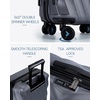 image:imageBAGSMART Carry On Luggage 22x14x9 Airline Approved PC Hardside Suitcase 20 Inch Carryon with Spinner Wheels Travel Luggage Lightweight Rolling Suitcases for Men Women Purple04 Charcoal Grey