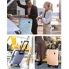image:imageBAGSMART Carry On Luggage 22x14x9 Airline Approved PC Hardside Suitcase 20 Inch Carryon with Spinner Wheels Travel Luggage Lightweight Rolling Suitcases for Men Women Purple06 Light Orange