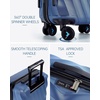image:imageBAGSMART Carry On Luggage 22x14x9 Airline Approved PC Hardside Suitcase 20 Inch Carryon with Spinner Wheels Travel Luggage Lightweight Rolling Suitcases for Men Women Purple03 Navy Blue