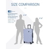 image:imageBAGSMART Carry On Luggage 22x14x9 Airline Approved PC Hardside Suitcase 20 Inch Carryon with Spinner Wheels Travel Luggage Lightweight Rolling Suitcases for Men Women Purple01 Lilac Purple