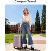 image:imageBAGSMART Carry On Luggage 22x14x9 Airline Approved luggage with Spinner Wheels 20 Inch Expandable Hardside Carry On Suitcase with TSA Lock Rolling Travel suitcase CarryOn Pink LavenderPink Lavender