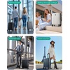 image:imageBAGSMART Carry On Luggage 22x14x9 Airline Approved luggage with Spinner Wheels 20 Inch Expandable Hardside Carry On Suitcase with TSA Lock Rolling Travel suitcase CarryOn Pink LavenderGrey