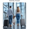 image:imageBAGSMART Carry On Luggage 22x14x9 Airline Approved luggage with Spinner Wheels 20 Inch Expandable Hardside Carry On Suitcase with TSA Lock Rolling Travel suitcase CarryOn Pink LavenderGrey