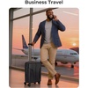image:imageBAGSMART Carry On Luggage 22x14x9 Airline Approved luggage with Spinner Wheels 20 Inch Expandable Hardside Carry On Suitcase with TSA Lock Rolling Travel suitcase CarryOn Pink LavenderRoyal Blue