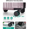 image:imageBAGSMART Carry On Luggage 22x14x9 Airline Approved luggage with Spinner Wheels 20 Inch Expandable Hardside Carry On Suitcase with TSA Lock Rolling Travel suitcase CarryOn Pink LavenderPink Lavender