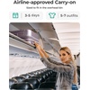 image:imageBAGSMART Carry On Luggage 22x14x9 Airline Approved with Spinner Wheels Travel TSA Approved 100 PC Hard Shell Suitcases 20 Inch Expandable Luggage with TSA Lock Dark Sea GreenPurple