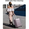 image:imageBAGSMART Carry On Luggage 22x14x9 Airline Approved with Spinner Wheels Travel TSA Approved 100 PC Hard Shell Suitcases 20 Inch Expandable Luggage with TSA Lock Dark Sea GreenPurple