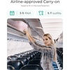 image:imageBAGSMART Carry On Luggage 22x14x9 Airline Approved with Spinner Wheels Travel TSA Approved 100 PC Hard Shell Suitcases 20 Inch Expandable Luggage with TSA Lock Dark Sea GreenAtlas Pink