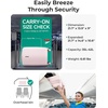 image:imageBAGSMART Carry On Luggage 22x14x9 Airline Approved with Spinner Wheels100 PC Hardside Expandable Luggage with TSA Lock for Trips 20 Inch Rolling Suitcases for Men WomenPinkPink