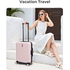 image:imageBAGSMART Carry On Luggage 22x14x9 Airline Approved with Spinner Wheels100 PC Hardside Expandable Luggage with TSA Lock for Trips 20 Inch Rolling Suitcases for Men WomenPinkBlackPink