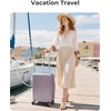 image:imageBAGSMART Carry On Luggage 22x14x9 Airline Approved with Spinner Wheels100 PC Hardside Expandable Luggage with TSA Lock for Trips 20 Inch Rolling Suitcases for Men WomenPinkPurple