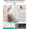 image:imageBAGSMART Carry On Luggage 22x14x9 Airline Approved with Spinner Wheels100 PC Hardside Expandable Luggage with TSA Lock for Trips 20 Inch Rolling Suitcases for Men WomenPinkBeige