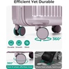 image:imageBAGSMART Carry On Luggage 22x14x9 Airline Approved with Spinner Wheels100 PC Hardside Expandable Luggage with TSA Lock for Trips 20 Inch Rolling Suitcases for Men WomenPinkPurple