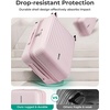 image:imageBAGSMART Carry On Luggage 22x14x9 Airline Approved with Spinner Wheels100 PC Hardside Expandable Luggage with TSA Lock for Trips 20 Inch Rolling Suitcases for Men WomenPinkPink