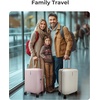image:imageBAGSMART Carry On Luggage 22x14x9 Airline Approved with Spinner Wheels100 PC Hardside Expandable Luggage with TSA Lock for Trips 20 Inch Rolling Suitcases for Men WomenPinkPink
