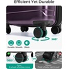 image:imageBAGSMART Carry On Luggage 22x14x9 Airline Approved with Spinner WheelsLightweight 20 Inch Luggage with TSA LockExpandable Hard Shell Carry On Suitcases for Men WomenRose PurplePurple
