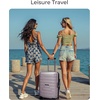 image:imageBAGSMART Carry On Luggage 22x14x9 Airline Approved with Spinner WheelsLightweight 20 Inch Luggage with TSA LockExpandable Hard Shell Carry On Suitcases for Men WomenRose PurpleOlive