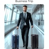 image:imageBAGSMART Carry On Luggage 22x14x9 Airline Approved with Spinner WheelsLightweight 20 Inch Luggage with TSA LockExpandable Hard Shell Carry On Suitcases for Men WomenRose PurpleTeal Blue