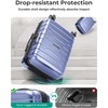 image:imageBAGSMART Carry On Luggage 22x14x9 Airline Approved with Spinner WheelsLightweight 20 Inch Luggage with TSA LockExpandable Hard Shell Carry On Suitcases for Men WomenRose PurpleSlate Blue