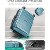 image:imageBAGSMART Carry On Luggage 22x14x9 Airline Approved with Spinner WheelsLightweight 20 Inch Luggage with TSA LockExpandable Hard Shell Carry On Suitcases for Men WomenRose PurpleTeal Blue