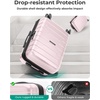 image:imageBAGSMART Carry On Luggage 22x14x9 Airline Approved with Spinner WheelsLightweight 20 Inch Luggage with TSA LockExpandable Hard Shell Carry On Suitcases for Men WomenRose PurplePink